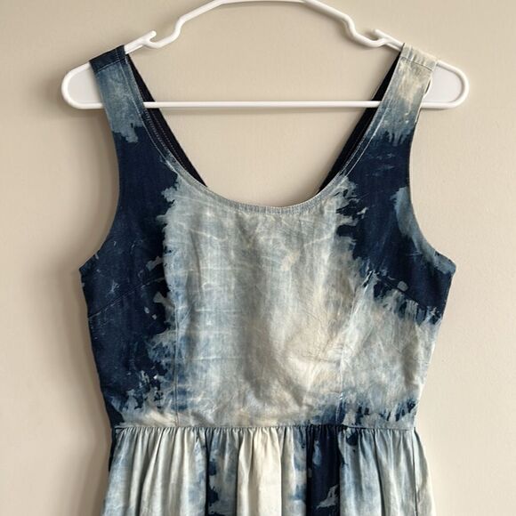 American Eagle Outfitters Tie Dye Denim Dress - Picture 3 of 9